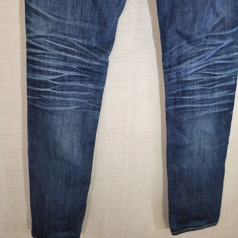 Ag Adriano Goldschmied Jeans Womens 29R 31x33 Blue Skinny Straight Denim Stretch - Picture 11 of 12